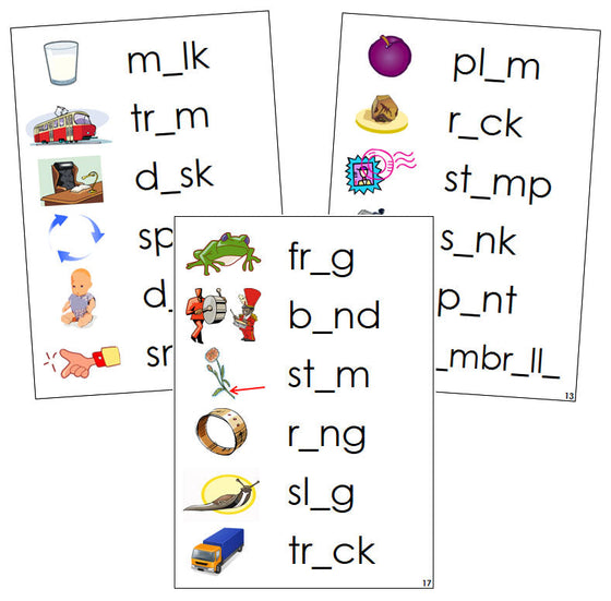 Step 2: Phonetic Vowel Sound Cards - Montessori phonetic language cards - Montessori Print Shop