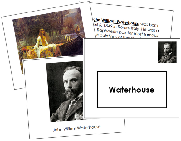 John William Waterhouse Art Book - montessori art materials