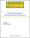 Elementary Montessori Word Families Key Experience - Montessori Print Shop