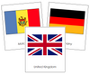 European Flags - Montessori geography cards