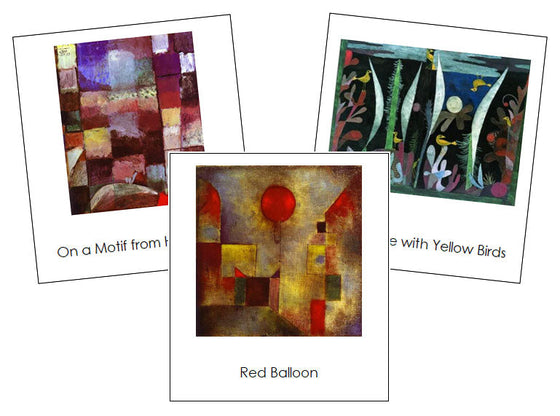 Paul Klee Art Cards - montessori art materials