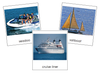 Types of Marine Transportation 3-Part Cards - Montessori Print Shop